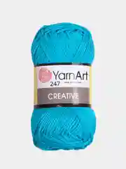 Бирюзовый пряжа YarnArt Creative, 50 г, 85 м, 100% хлопок