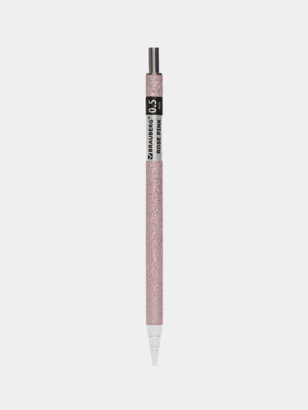 Карандаш механический Brauberg Rose Pink, 0,5 мм, грифели Hb, 12 штук