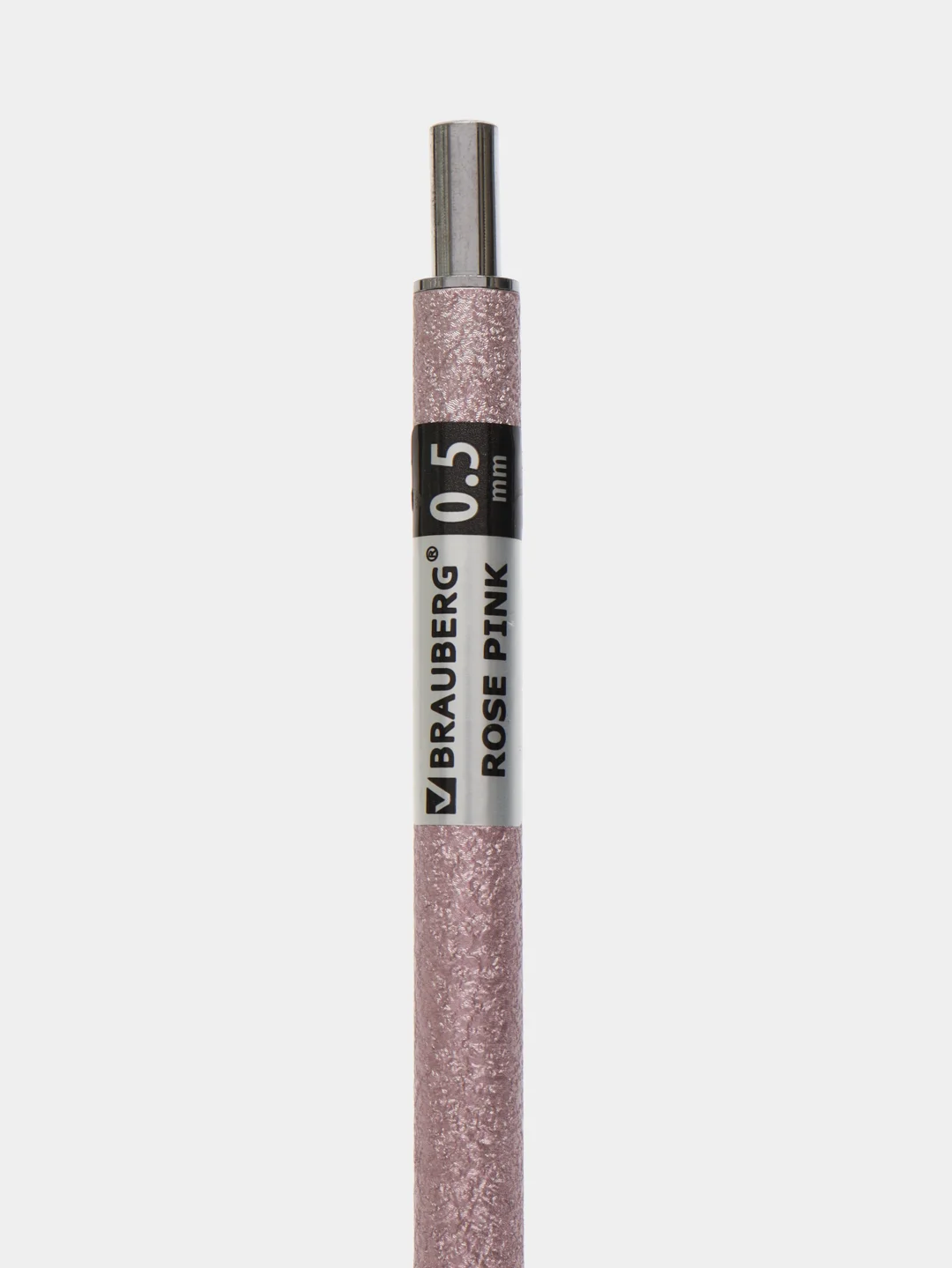 Карандаш механический Brauberg Rose Pink, 0,5 мм, грифели Hb, 12 штук