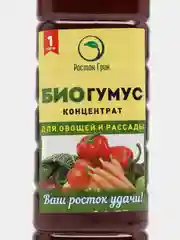 Биогумус для овощей и рассады "Росток Грин", 1 л, бутыль