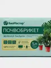 Почвобрикет "Зеленая пальма", 5 литров