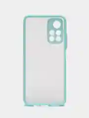 Бирюзовый чехол Xiaomi Poco M4 Pro 5G, Redmi Note 11 5G, пластиковый, матовый, с цветными кнопками