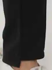 Черный брюки из драпа, женские, большие размер, осенние, теплые, зима