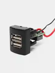 Зарядное устройство, в кнопку, USB, 2 слота, Лада Приора, Гранта, Калина 2, Датсун