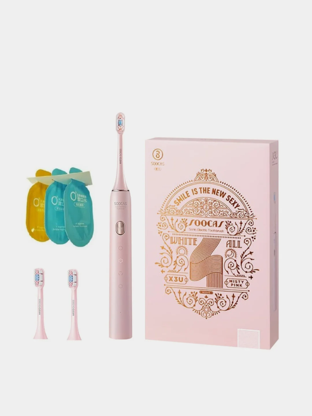 Белый электрическая зубная щетка Soocas Sonic Electric Toothbrush X3U Set Freshen Your Breath