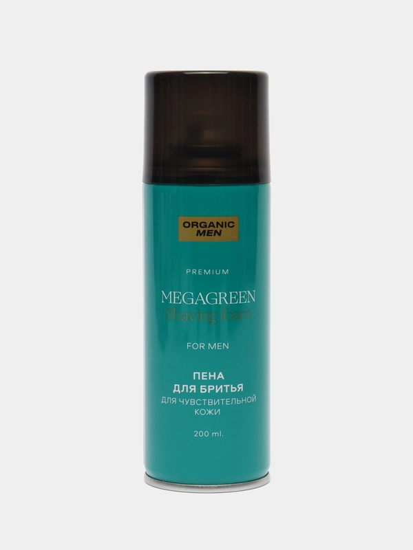 Пена для бритья для чувствительной кожи Organic Men MegaGreen, 200 мл