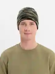 Зелёный хаки шапка Бини мужская зимняя, размер универсальный
