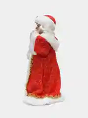 Алый музыкальный Дед Мороз, музыкальная Снегурочка, игрушка под ёлку, новогодние игрушки
