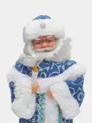 Голубой музыкальный Дед Мороз, музыкальная Снегурочка, игрушка под ёлку, новогодние игрушки