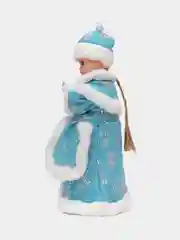 Лазурный музыкальный Дед Мороз, музыкальная Снегурочка, игрушка под ёлку, новогодние игрушки