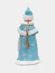 Лазурный музыкальный Дед Мороз, музыкальная Снегурочка, игрушка под ёлку, новогодние игрушки