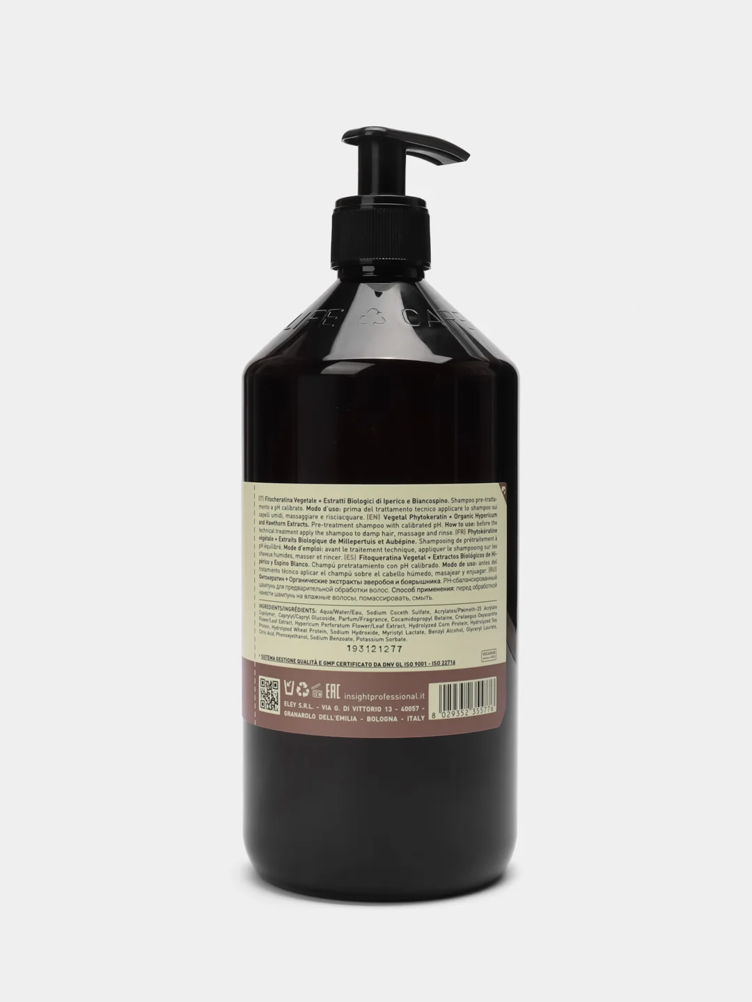 Шампунь глубокого очищения волос Insight Intech Pre-Treatment Shampoo, 900 мл