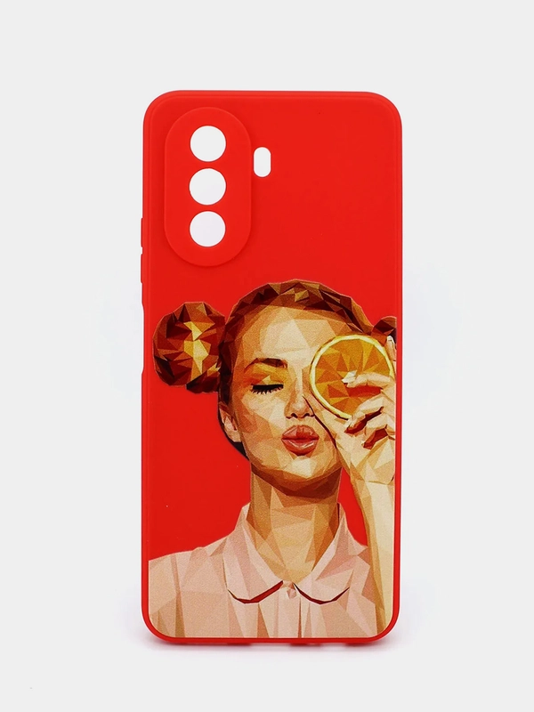 Чехол силиконовый с принтом и защитой камеры Huawei Nova Y70