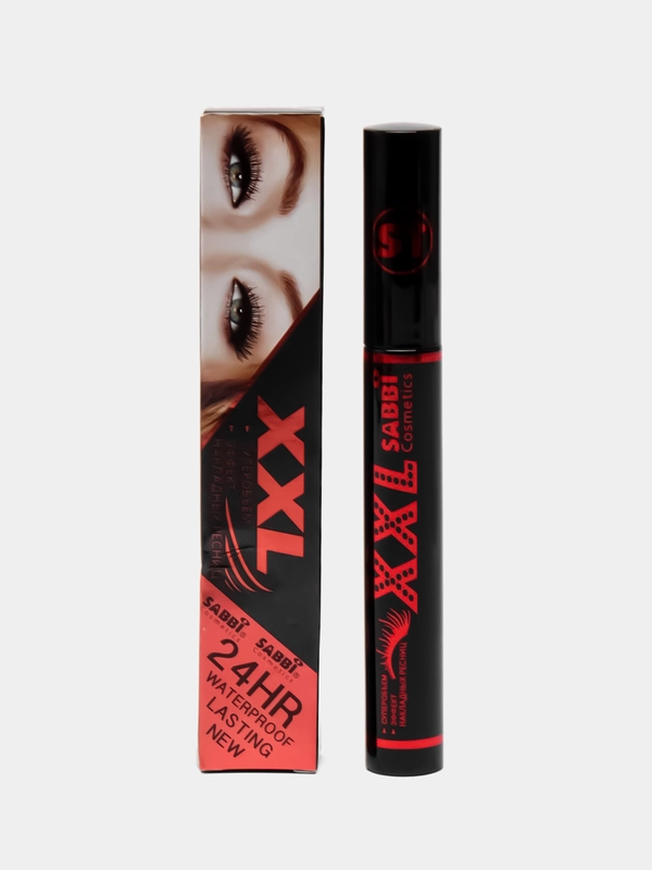 Тушь для ресниц XXL, чёрная, удлиняющая