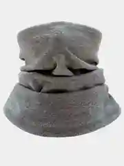 Серебряный детский снуд флисовый, спортивный
