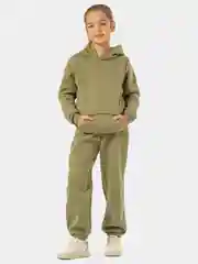 Хаки костюм спортивный детский, утепленный на флисе