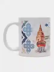 Керамическая кружка с ручкой, рисунок "Казань", для напитков, сувенир