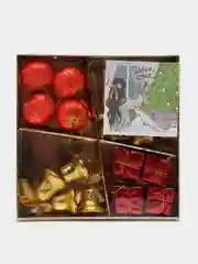 Бордовый набор елочных украшений, новогодние украшения, игрушки на елку