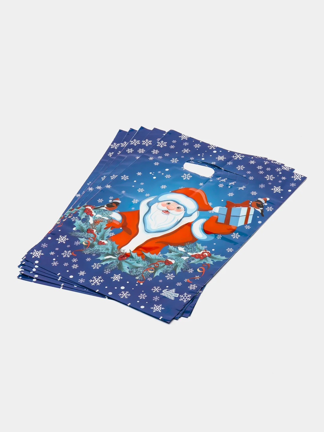 Багровый пакет новогодний,5 шт ,20*30