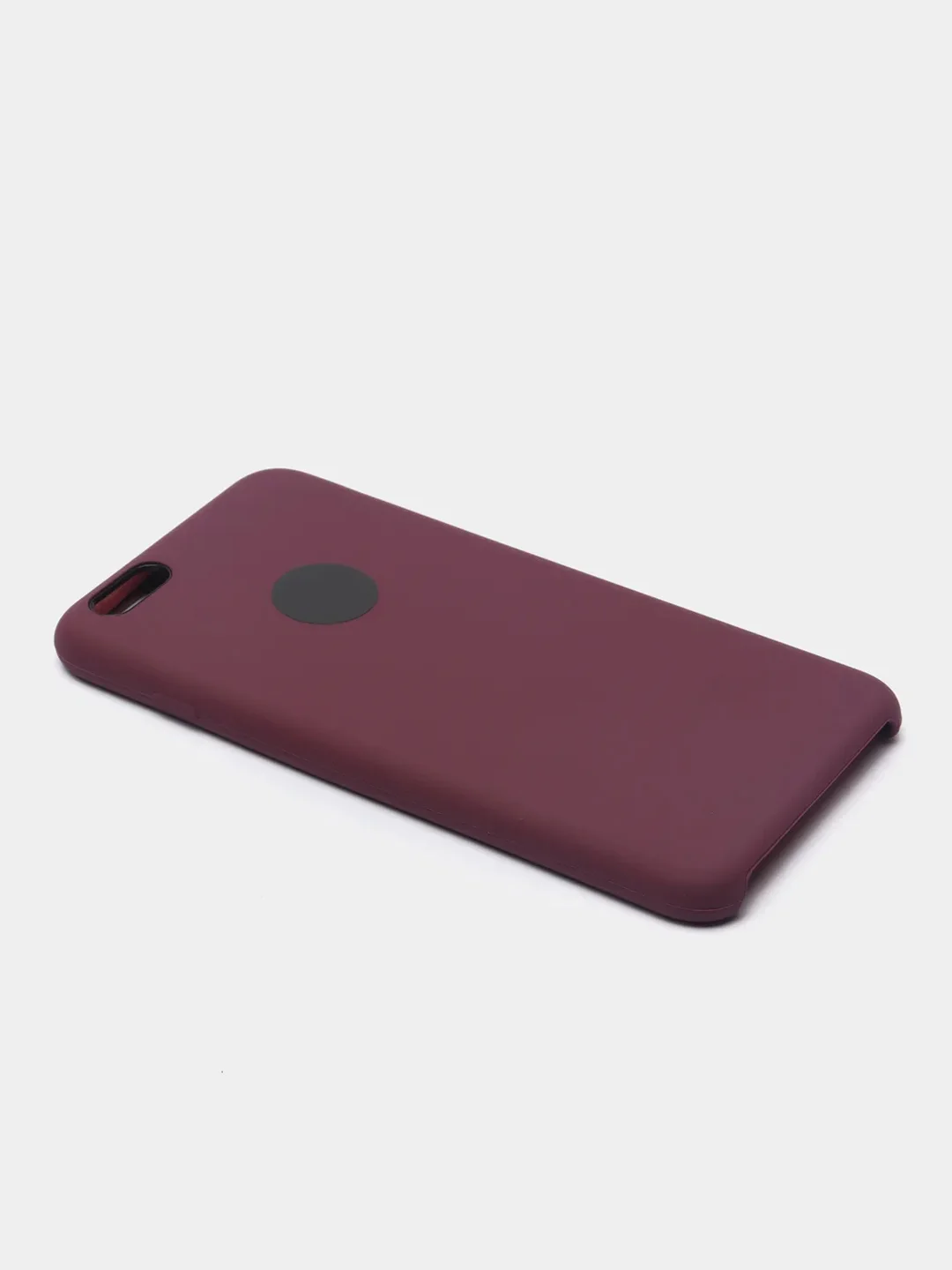 Тёмно-бордовый силиконовый чехол iPhone 6 Plus / 6S Plus, с открытым низом