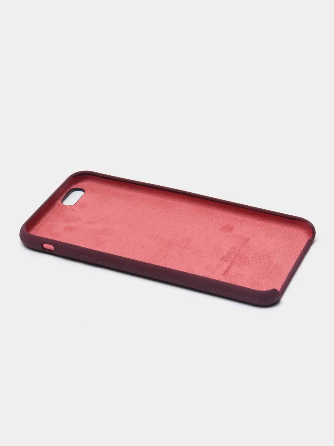Тёмно-бордовый силиконовый чехол iPhone 6 Plus / 6S Plus, с открытым низом