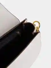 Белый сумка клатч, серая, через плечо