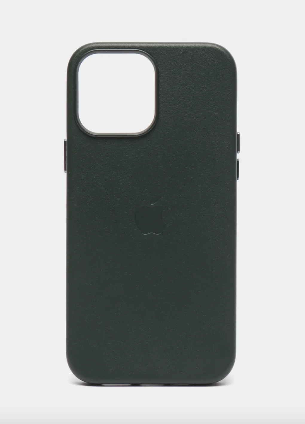 Серый leather case iPhone 11/12/13/14/15 Mini/Pro/Pro Max MagSafe, с анимацией