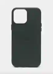 Серый leather case iPhone 11/12/13/14/15 Mini/Pro/Pro Max MagSafe, с анимацией