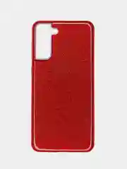 Красный чехол Samsung Galaxy S21+ / S21 Plus, Самсунг Галакси С21+ / С21 Плюс, блестящий сияющий