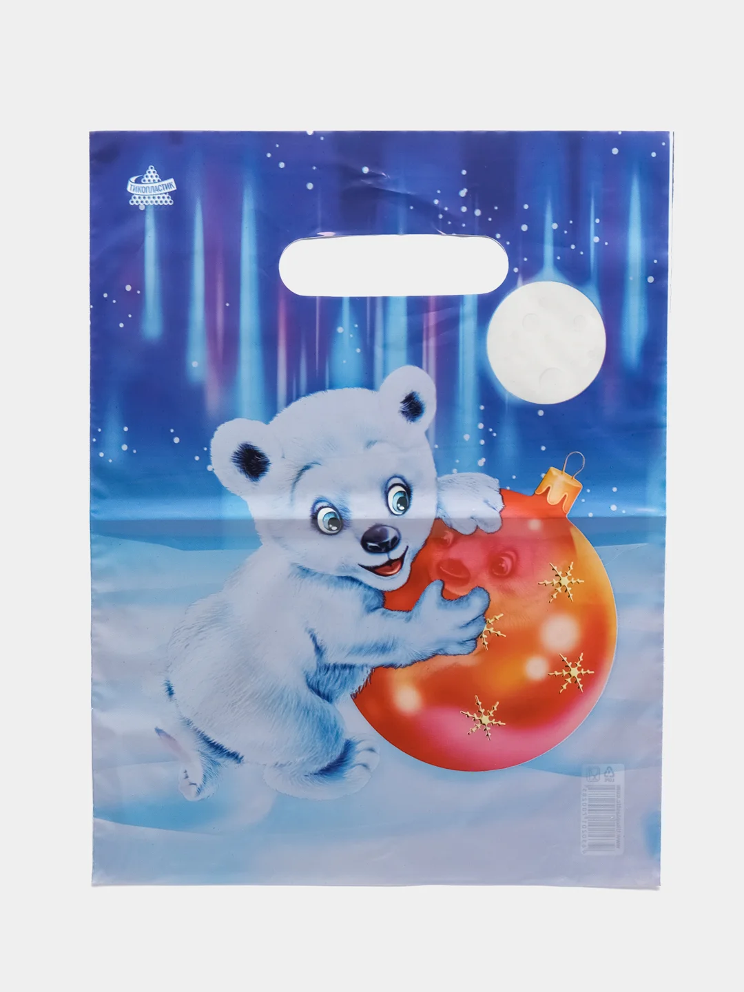 Оливковый пакет новогодний 20 х 30 см (3, 5, 10 шт)