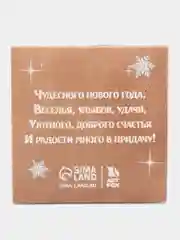 Зеленый новогодний подарочный набор: блокнот и значок