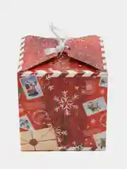 Сиреневый коробка подарочная, складная