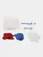 Красный мягкая елочная игрушка из фетра, новогодние игрушки своими руками, 6 штук