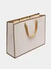 Белый подарочный пакет, однотонный, белый / пакет маленький, большой