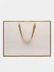 Белый подарочный пакет, однотонный, белый / пакет маленький, большой