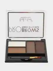 Бежевый тени для бровей, с воском, контурирующие, 4 оттенка, 8 г