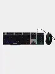Белый игровой набор: клавиатура и мышь с подсветкой ZE 9810, 9830