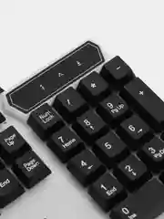 Белый игровой набор: клавиатура и мышь с подсветкой ZE 9810, 9830