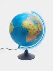 Интерактивный глобус, физико-политический, с подсветкой, 320 мм