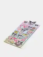 Бежевый меланж стикерпак, стикеры Hello Kitty, наклейки "Куроми", декоративный скотч для скрапбукинга