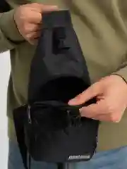 Черный сумка спортивная, бананка, через плечо