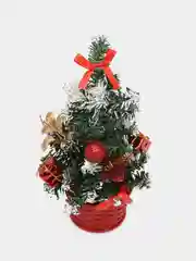 Золотой новогодняя ель, настольная, с украшениями, 20 см