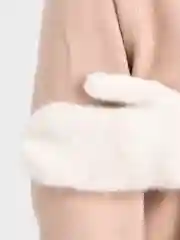 Белый варежки женские зимние, утепленные