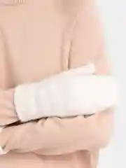 Белый варежки женские зимние, утепленные