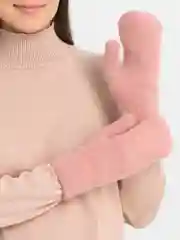 Коралловый варежки женские зимние, утепленные