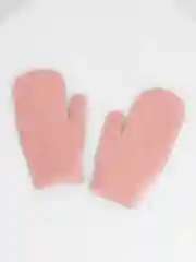 Коралловый варежки женские зимние, утепленные