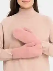 Коралловый варежки женские зимние, утепленные