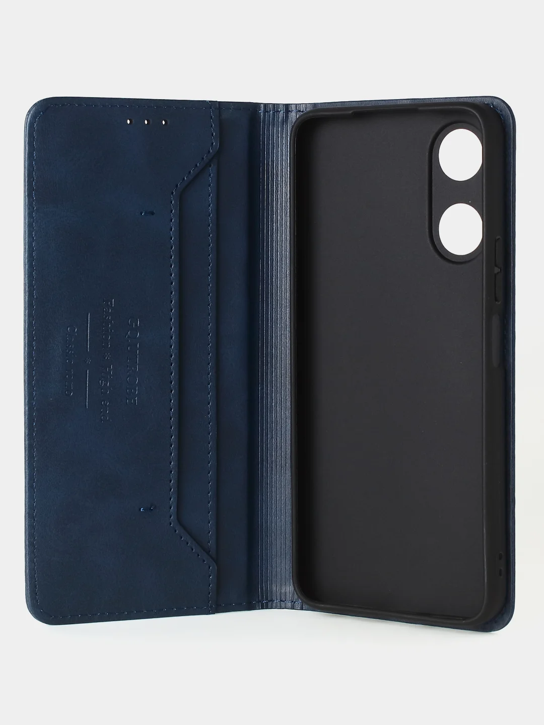 Синий чехол-книжка GQ для Huawei Honor X5 Plus из высококачественной искусственной кожи