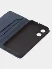 Синий чехол-книжка GQ для Huawei Honor X5 Plus из высококачественной искусственной кожи
