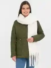 Белый шарф женский зимний